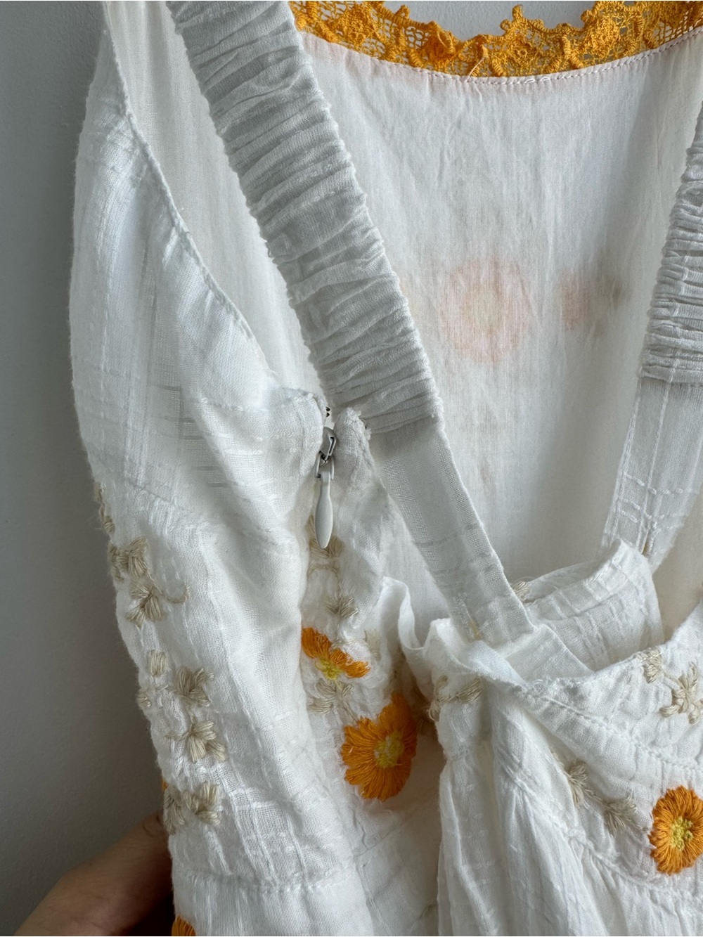 New Loveshackfancy Asher Pinafore Embroidered Maxi Dress - Picture 8 of 8